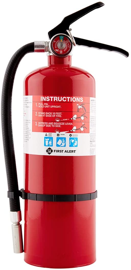 picture of a red fire extinguisher