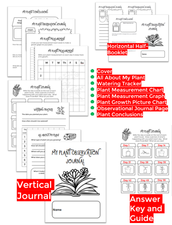 Plant Growth Journal for Garden Club and Classrooms - Image 2