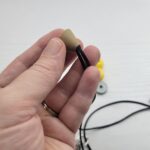 insert a cord into the brown pencil nib