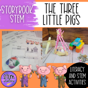 Three Little Pigs Storybook STEM | Literacy and STEM fairytale activities