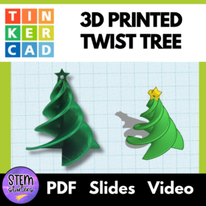 Design a 3D Printing Christmas Twist Tree Ornament Project Tinkercad Lesson Plan